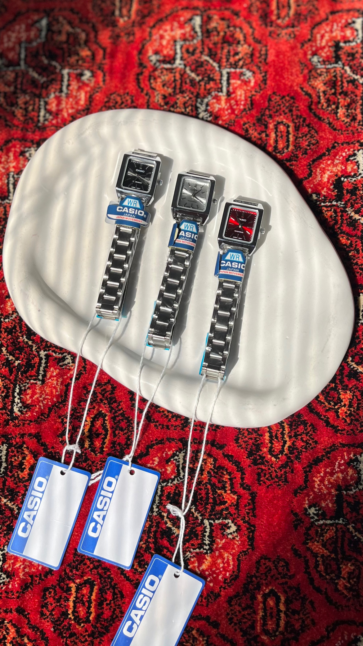 ساعت زنانه کاسیو صفحه مربع