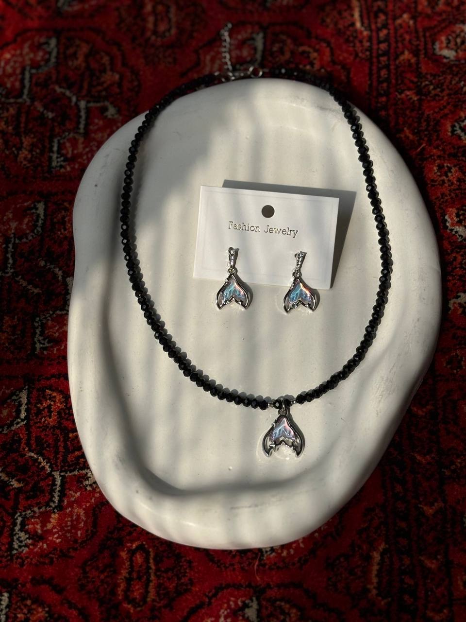 ست گردنبند و گوشواره دم وال