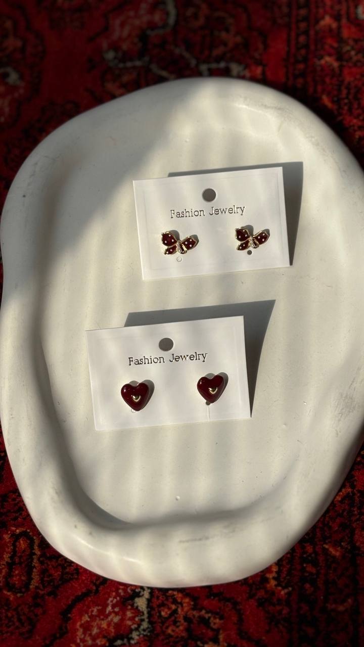 گوشواره مینیمال چری